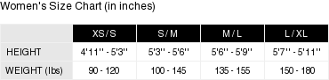 Product size guide
