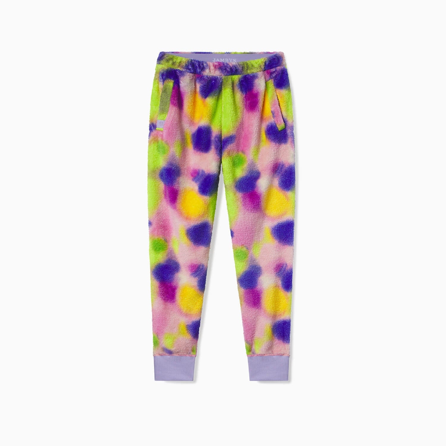 Sherpa Fleece Lounge Joggers | Neon Blur