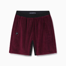Sherpa Fleece Lounge Shorts | Cabernet/Black