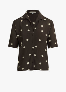 espresso polka dot