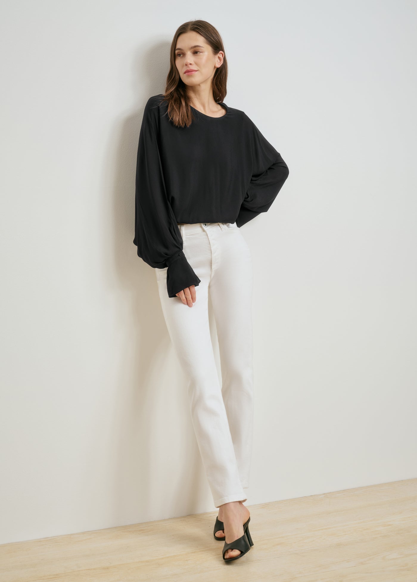 The Jen Mid Rise Slim Straight | Anchorage White