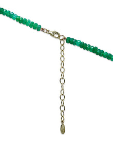 Boheme Faceted Green Opal Rondelle Necklace | Green Opal | 14K Yellow Gold