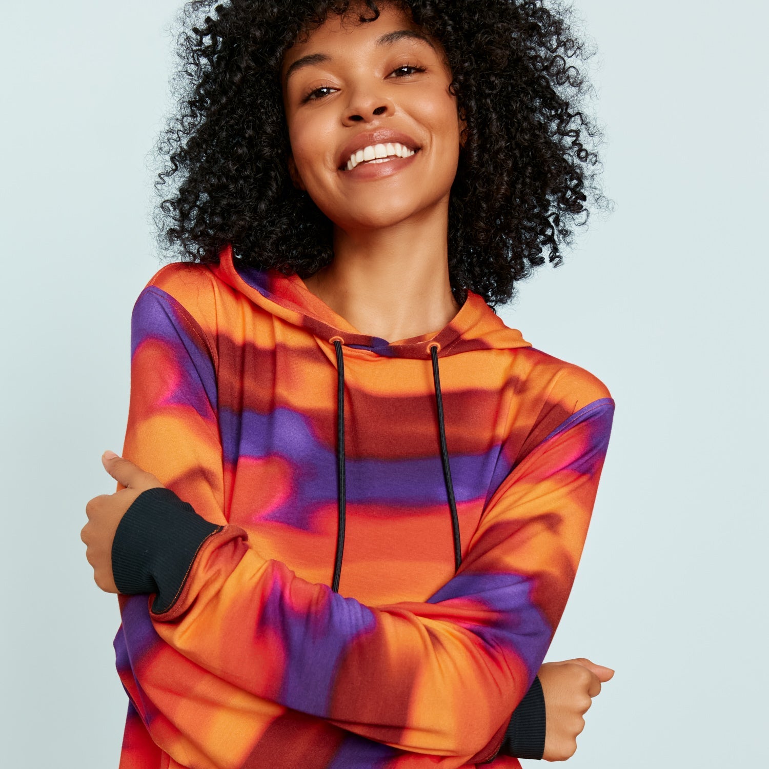 Lightweight Modal French Terry Hoodie | Sunrise Blur