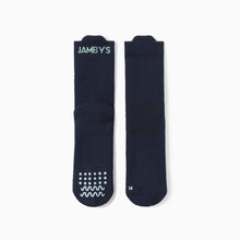 Cotton Socks with Silicone Grips | Navy/Mint