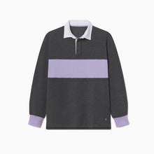 Modal Rugby Pullover | Gray/Lavender