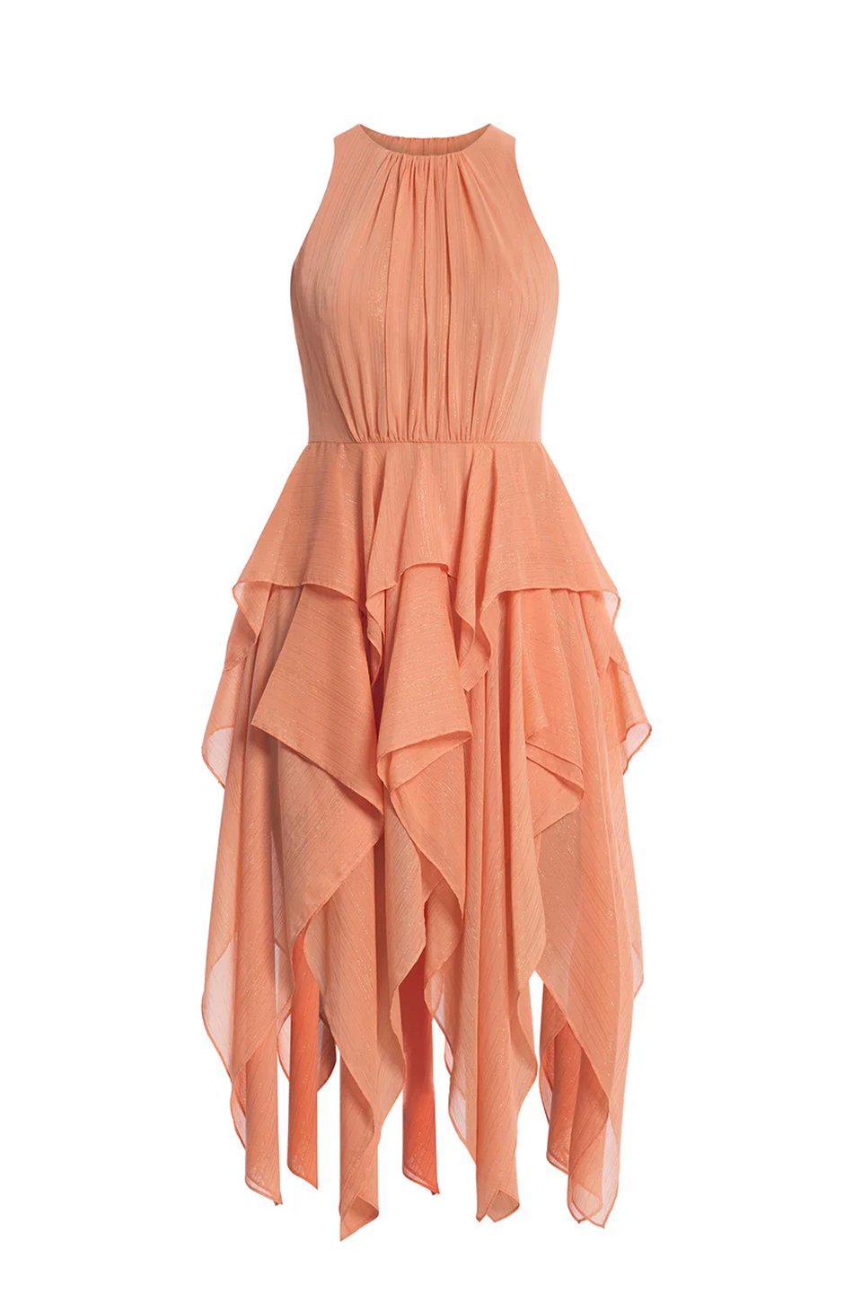Ruffle Skirt Dress | Apricot