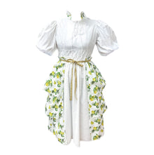 Womens | Amalfi Lemon Print Linen Mom Dress | Lemon