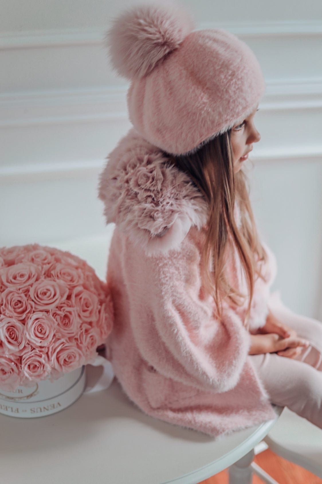 Milana Rose Sweater Coat - Petite Maison Kids