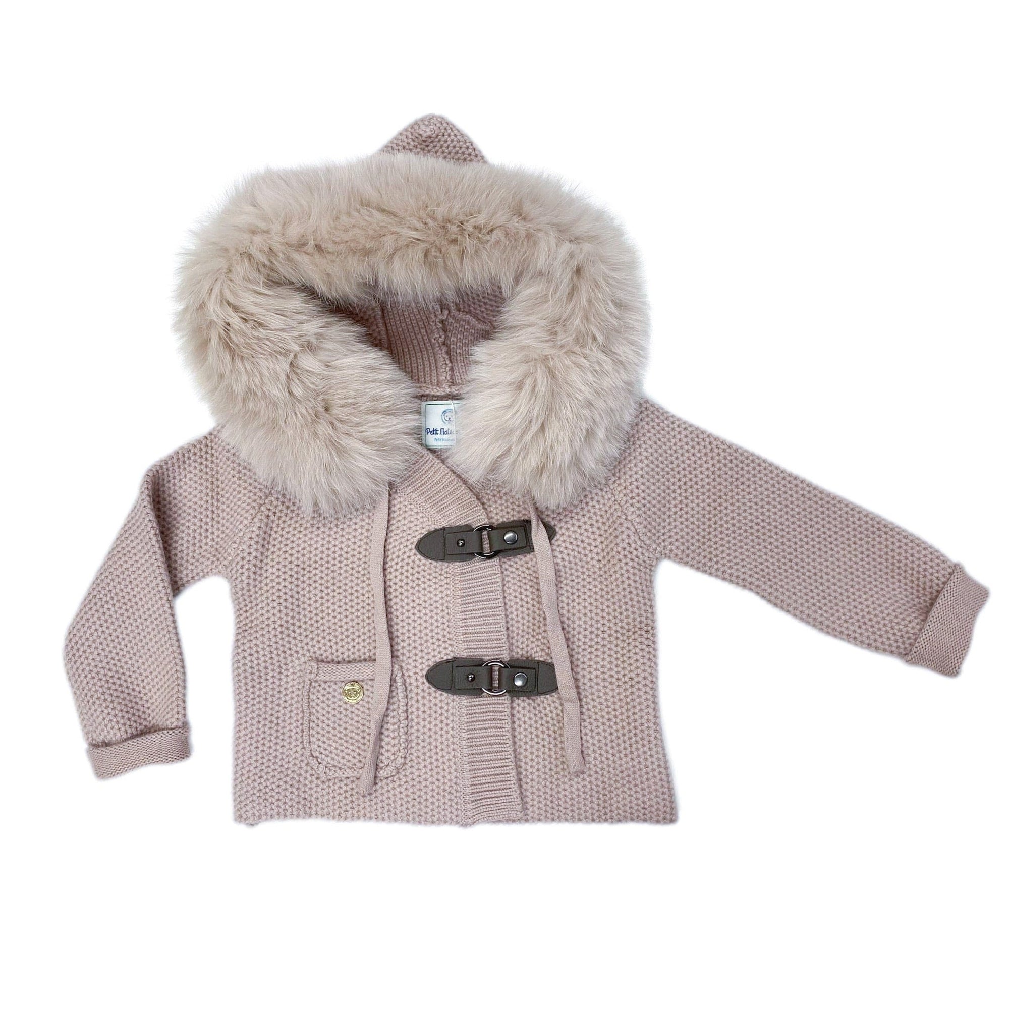 Honeycomb Dusty Pink Cashmere Pram Coat - Petite Maison Kids