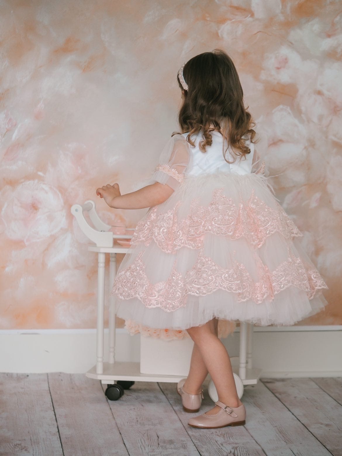 Laila Embroidered Feather Dress - Petite Maison Kids