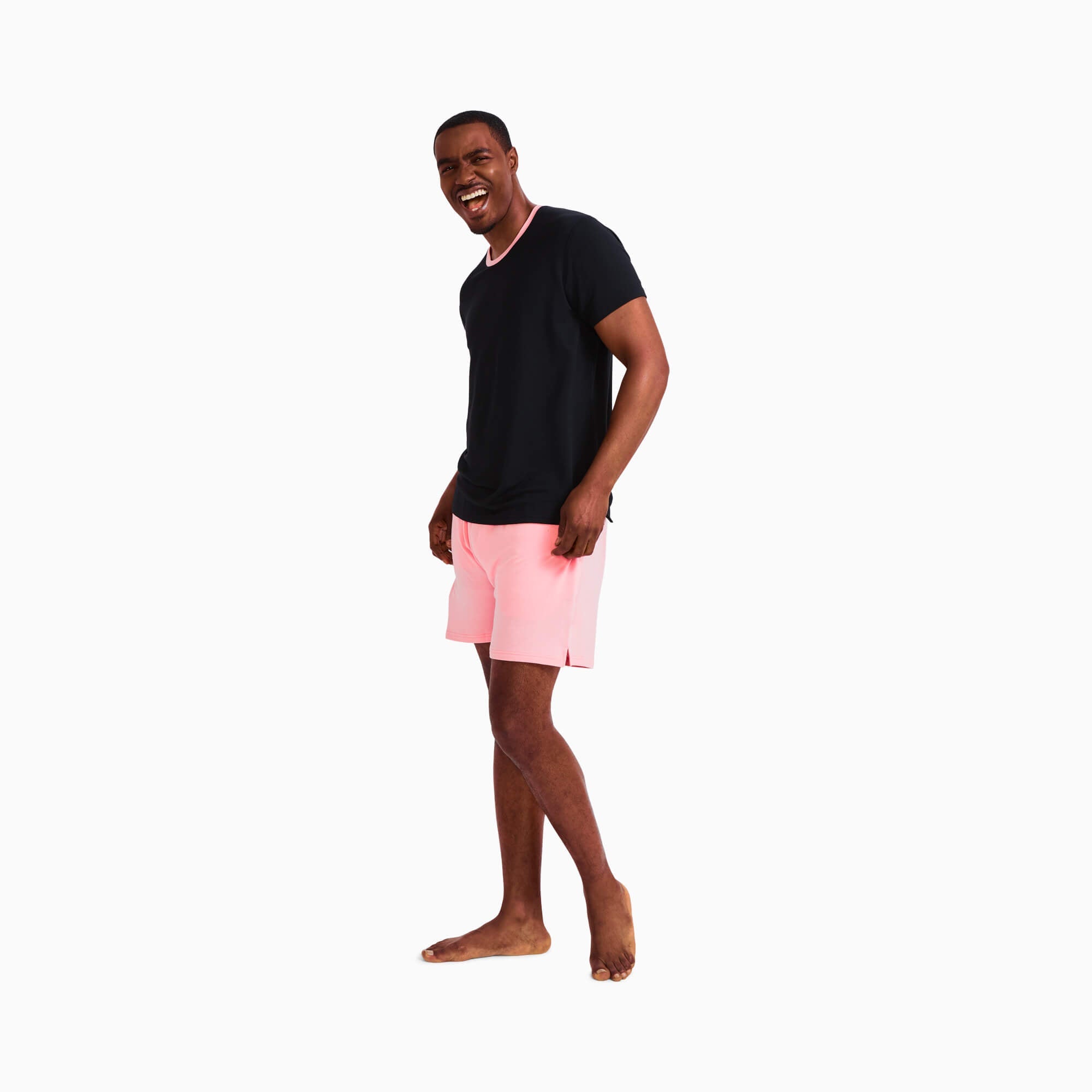 Modal French Terry House Shorts | Flamingo/Taffy