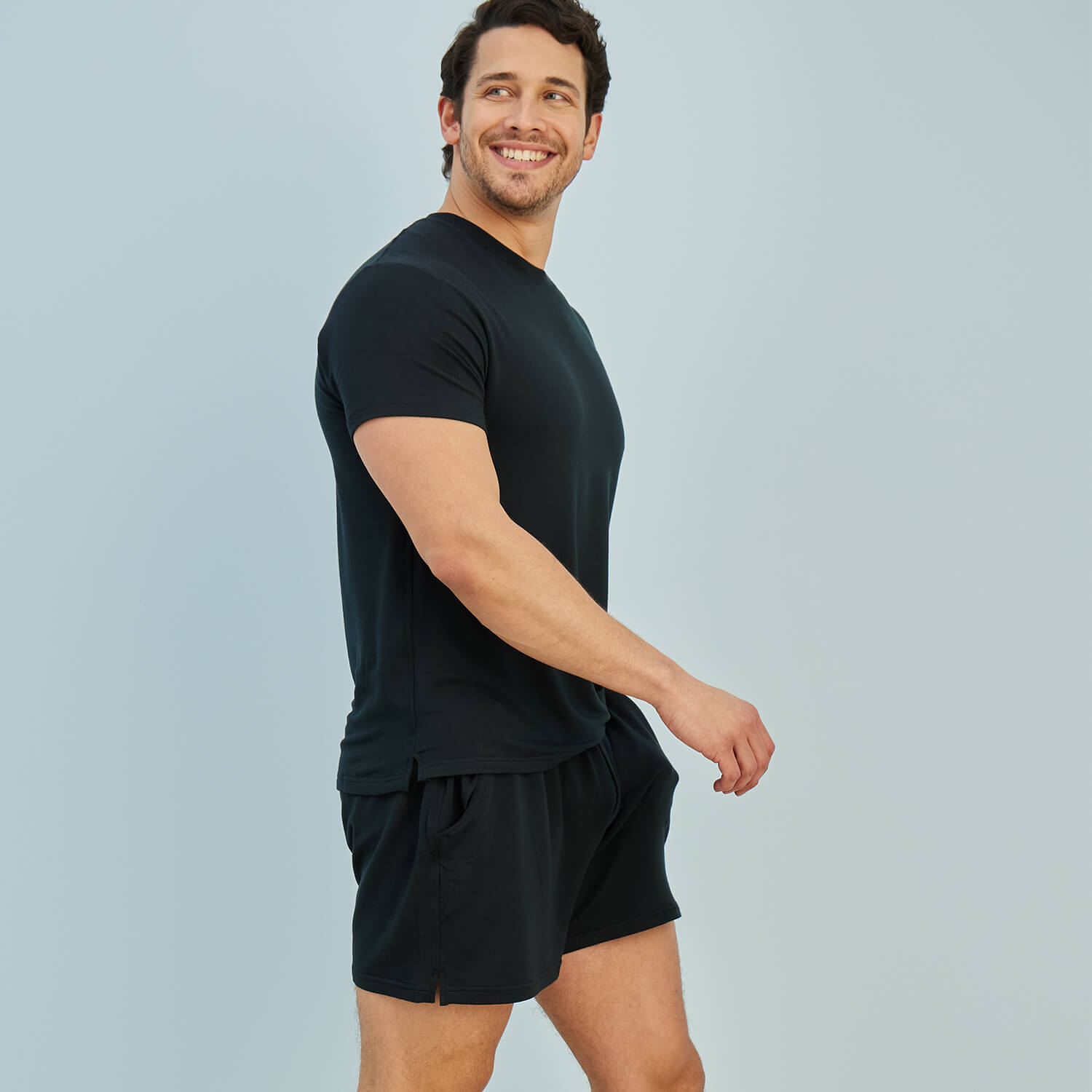 Modal French Terry House Shorts | Black