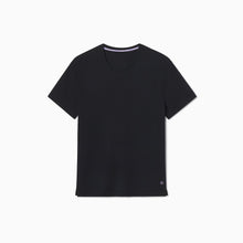 Ultra-Soft French Terry Black Tie Tee | Black