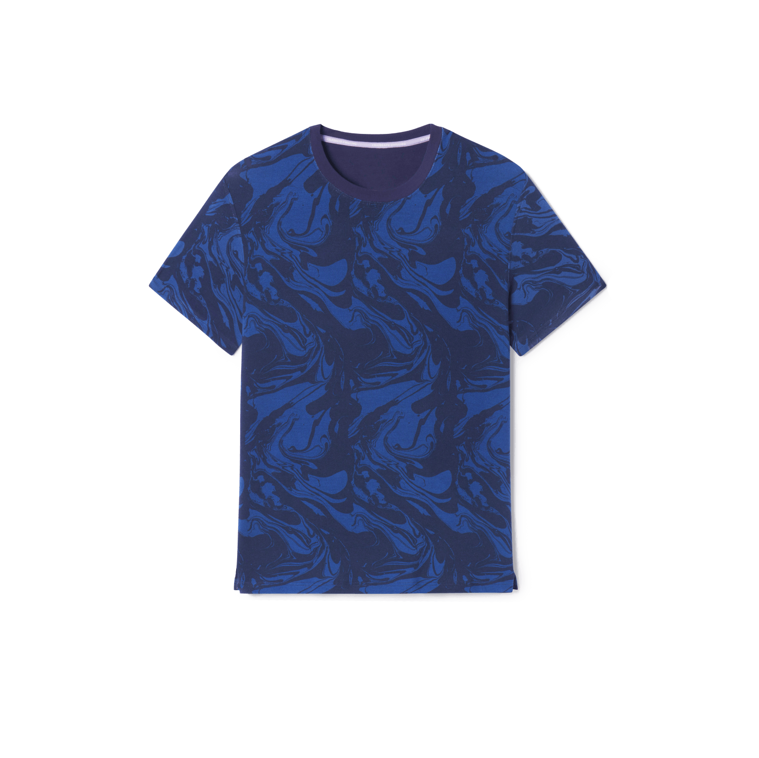 Ultra-Soft French Terry Tee | Blue Ice Cream/Navy