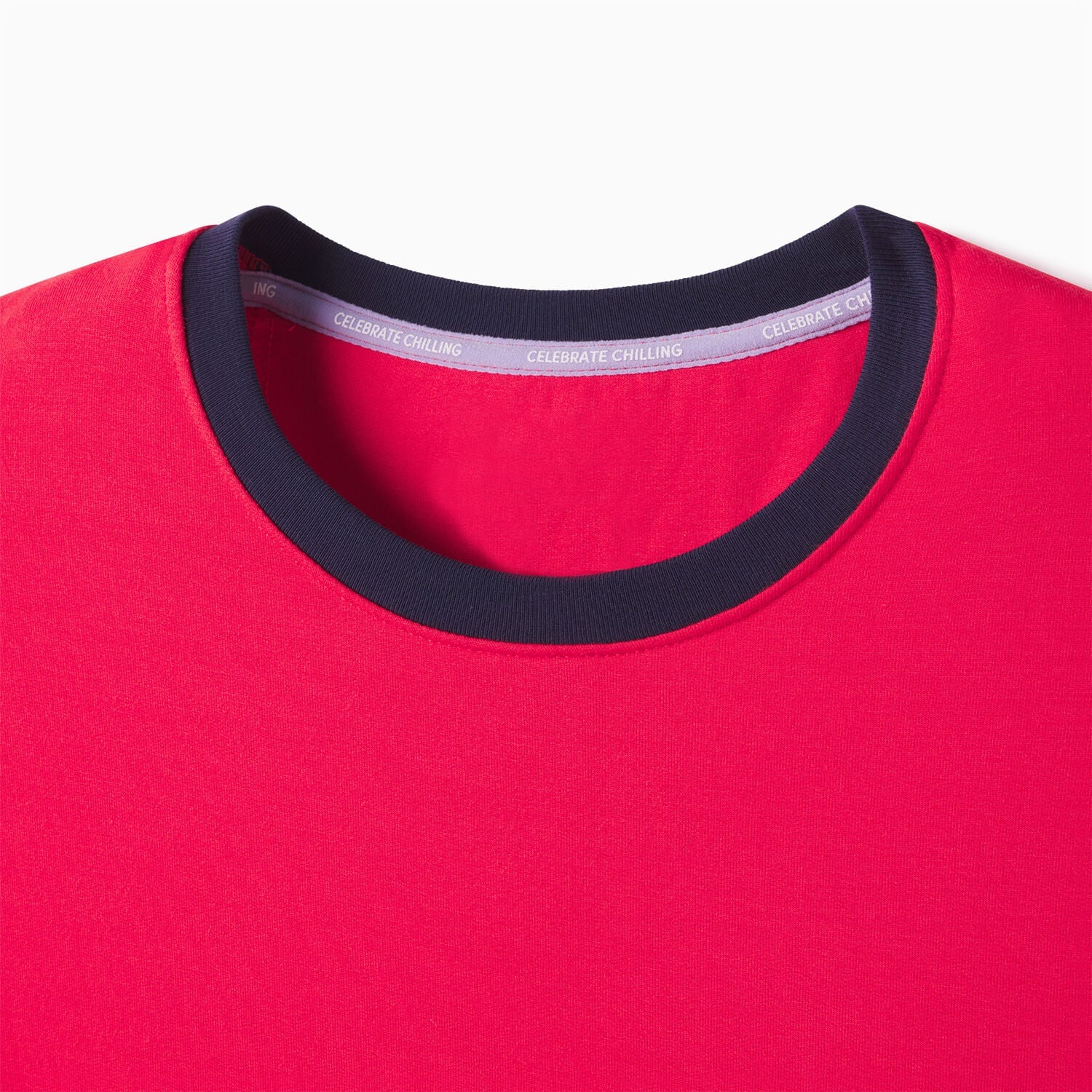 Ultra-Soft French Terry Tee | Poppy/Navy