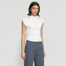 Bianca | Jocelyn Asymmetric Ruched-Side Tee in Size Small