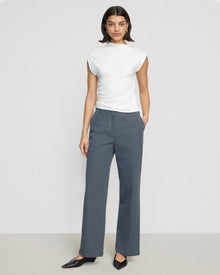 Bianca | Jocelyn Asymmetric Ruched-Side Tee in Size Small