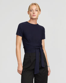 Riley | Jude Cropped Wrap Top in Size Small