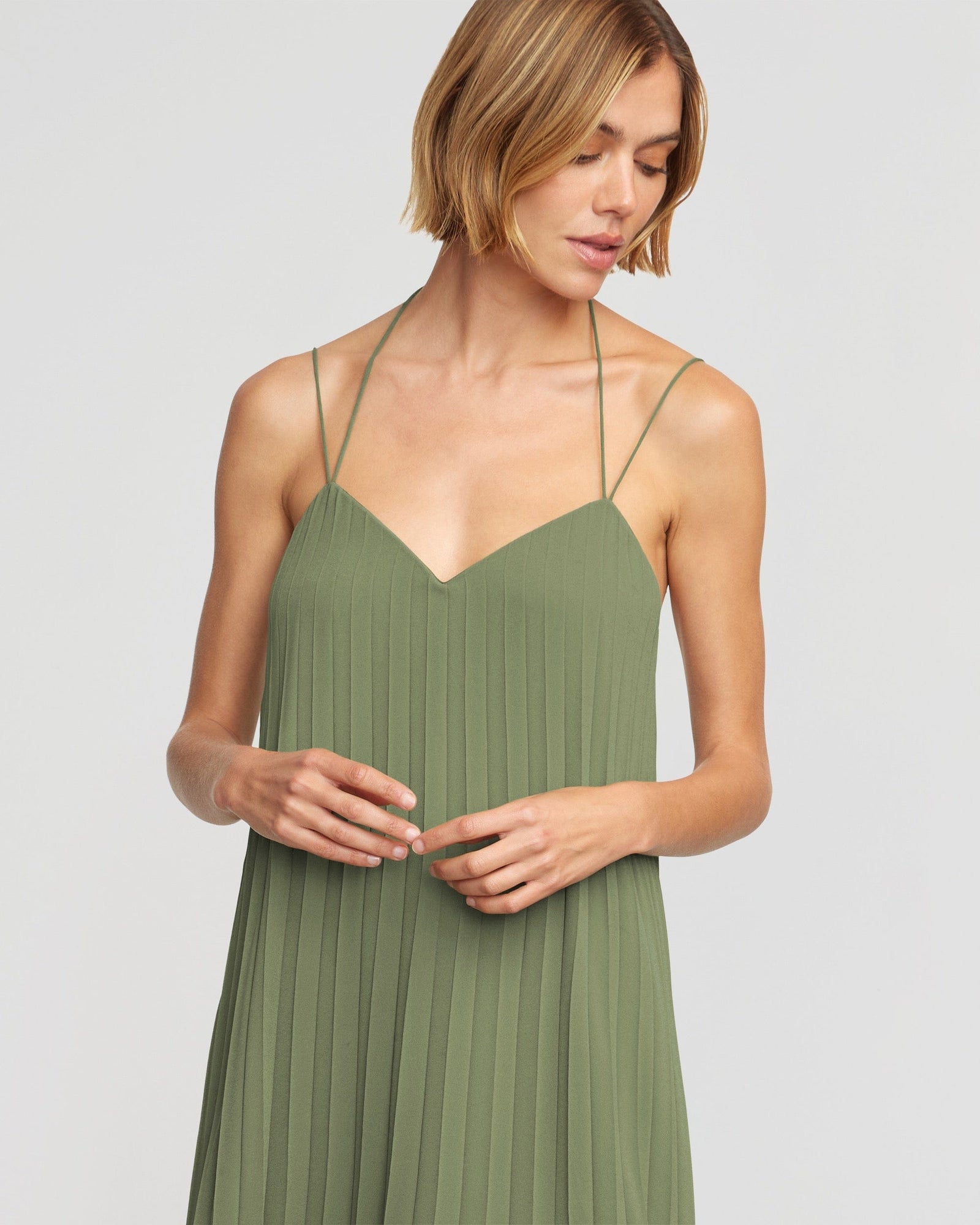 Joanna | Juliette Pleated Maxi Dress in Size Small