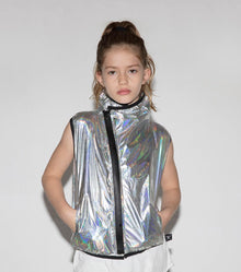 Kid | Nylon Vest | Silver
