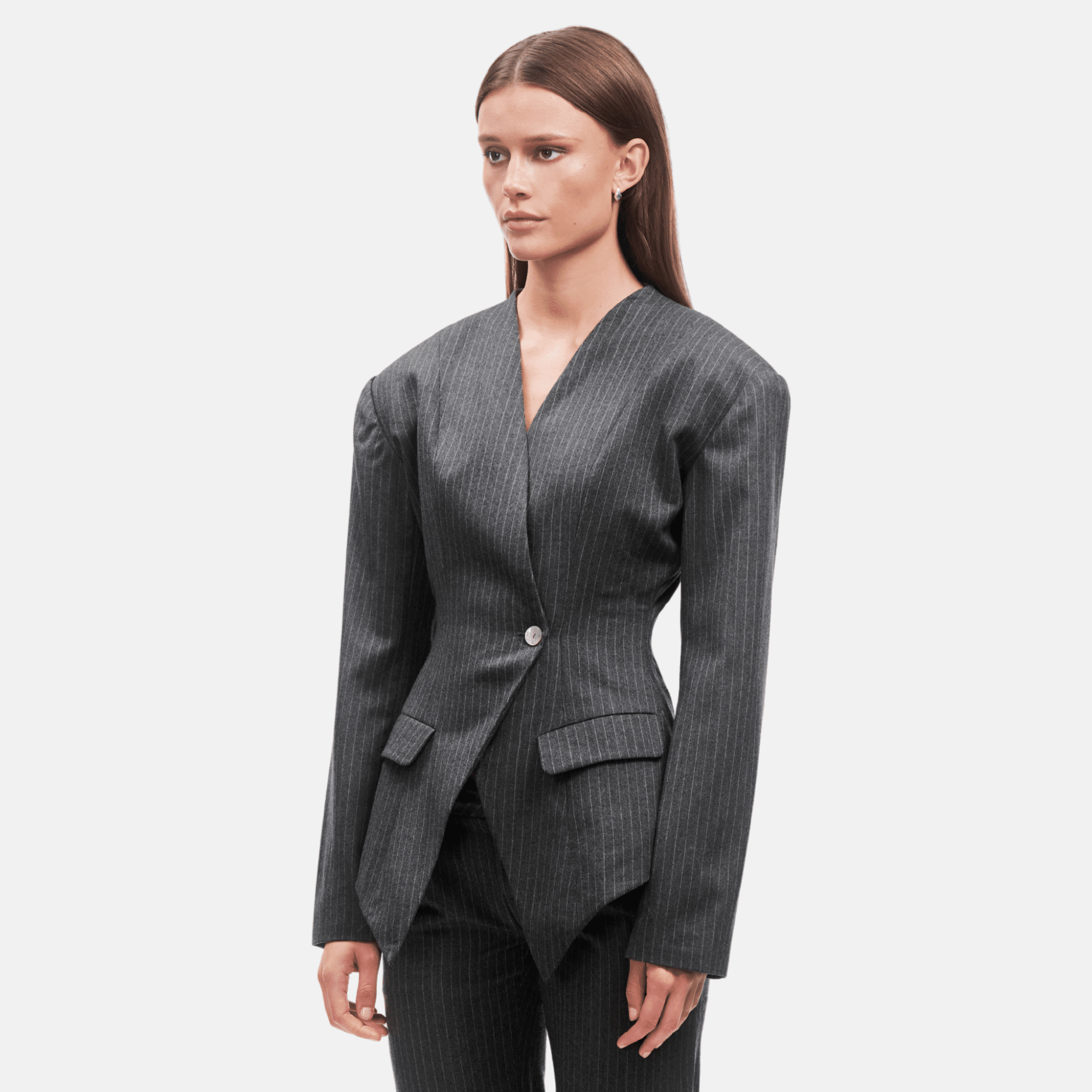 OW Collection LANI Blazer Blazer 250 - Grey Stripe