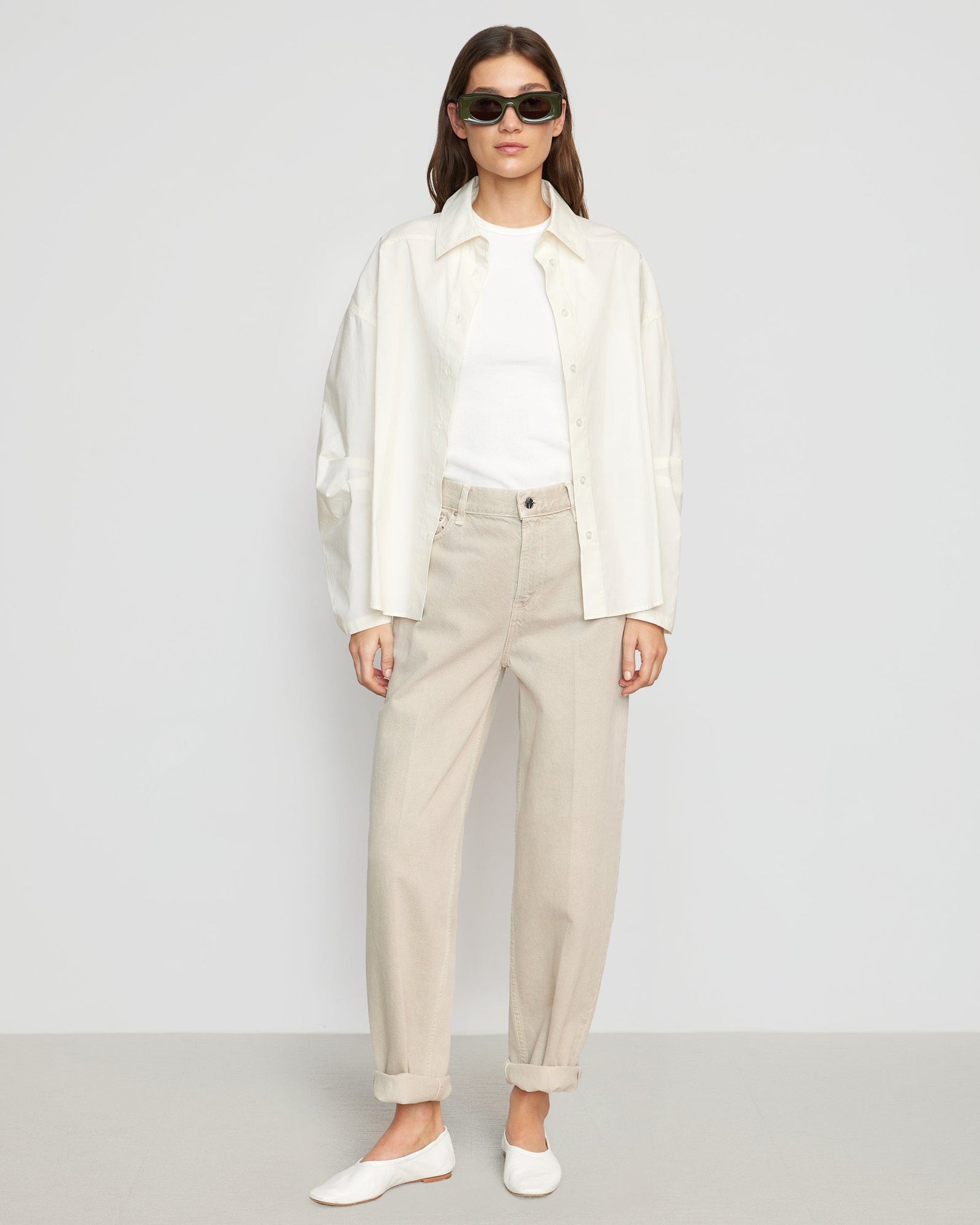 Renée | Lilia Structured Sleeve Shirt in Size Small