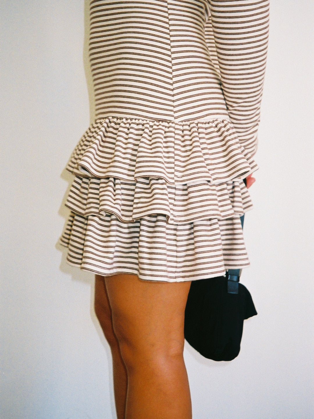 Colette Mini Dress | Brown Stripe