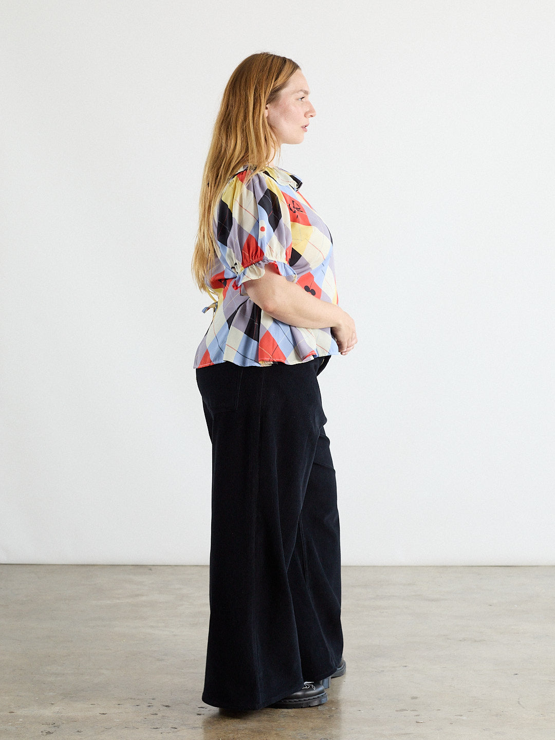 Leia Ruffle Blouse | Cirque Argyle