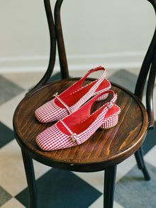 Mackie Heel | Pomodoro Gingham