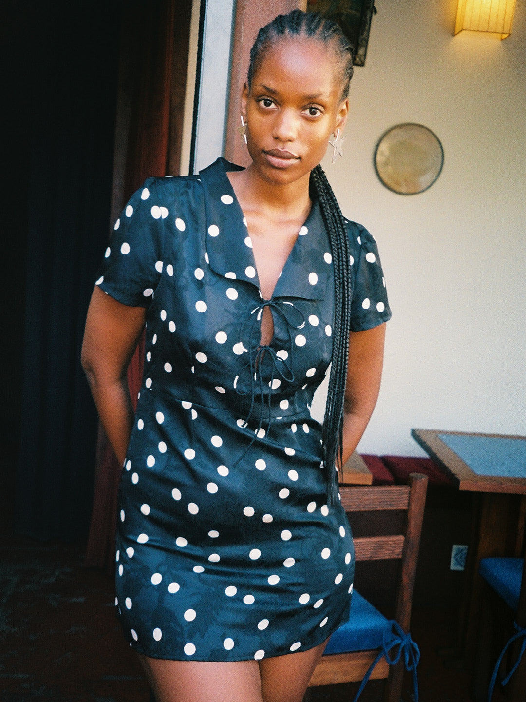 Alexa Shirtdress | Black Dot