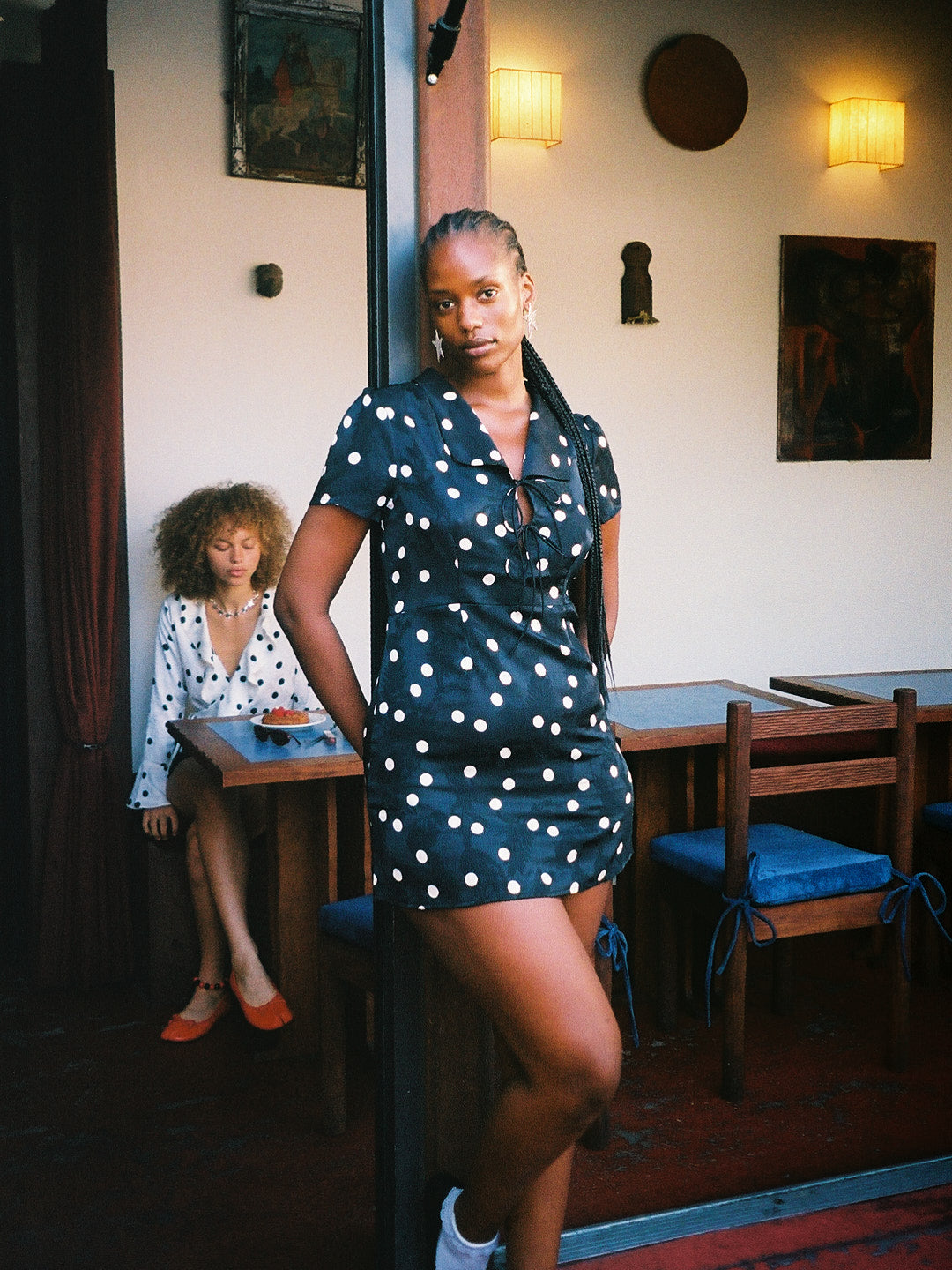 Alexa Shirtdress | Black Dot