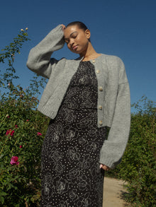 Maya Dress | Rose Dot Black