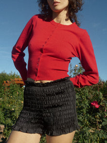 Angel Smocked Short | Black