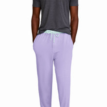 Modal French Terry Long House Shorts | Lavender/Mint