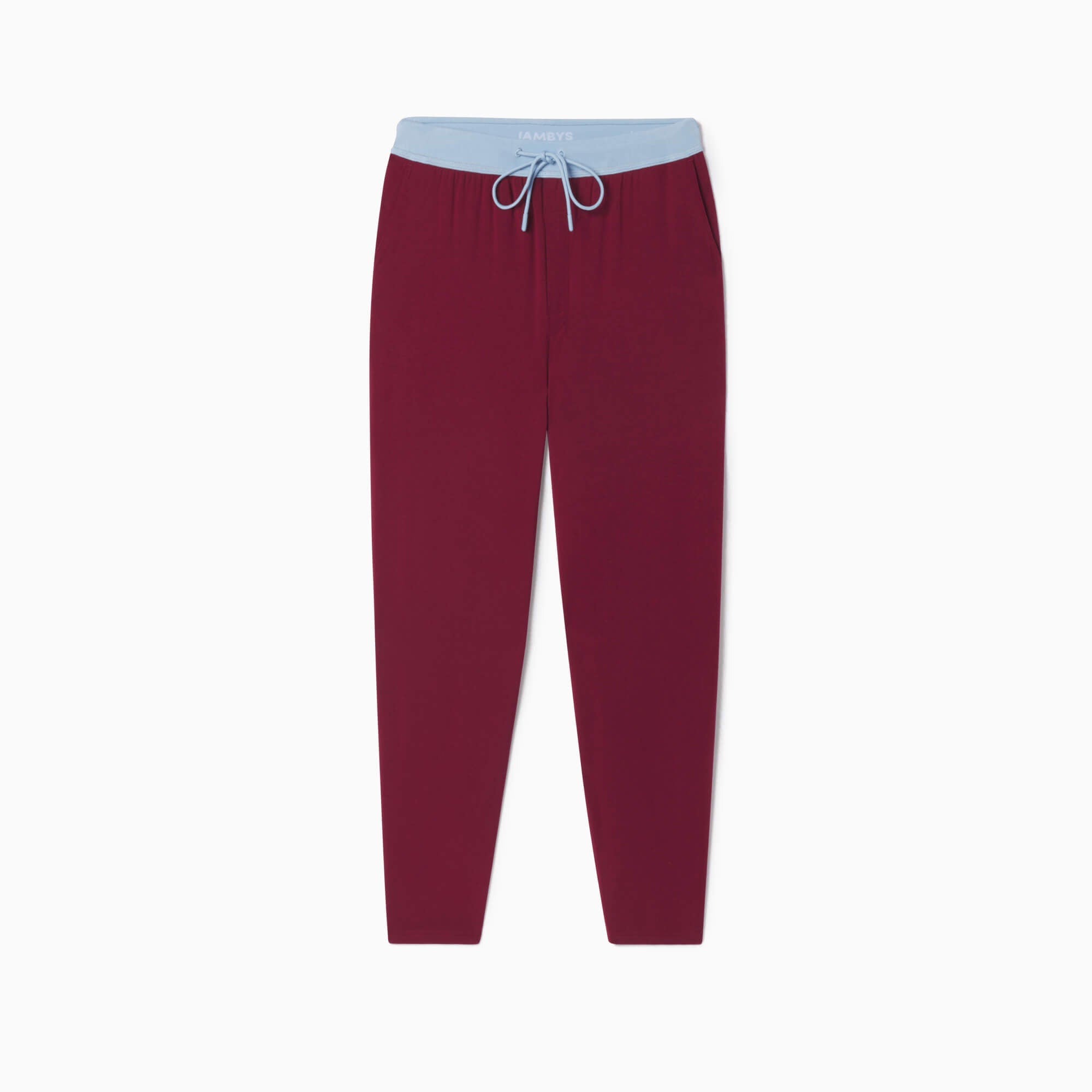 Breathable Modal French Terry Sweatpants | Cabernet/Cerulean