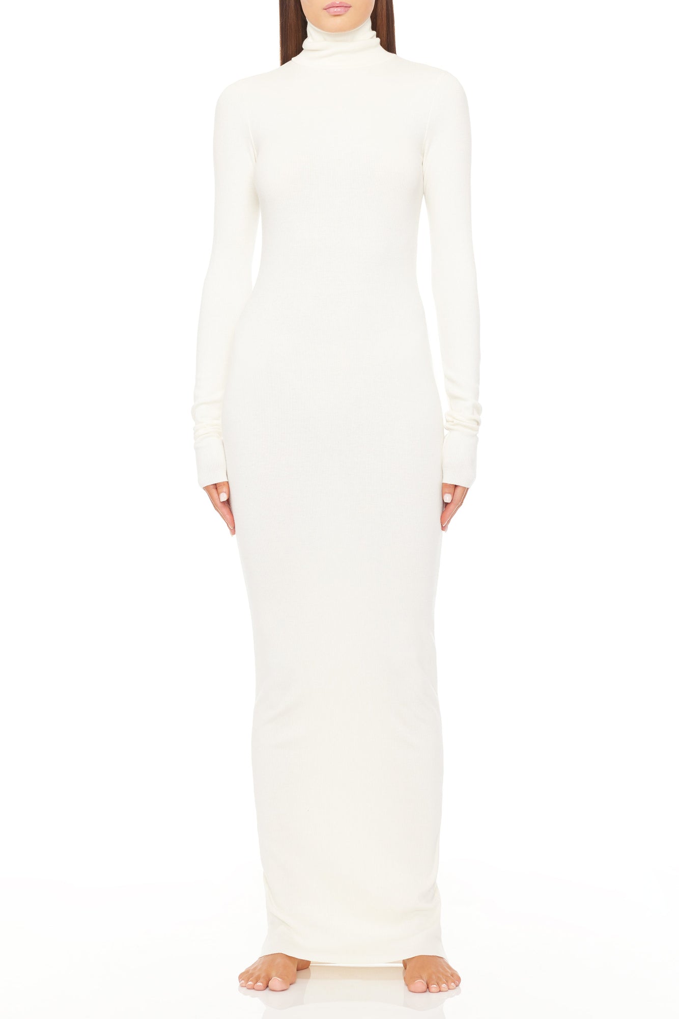 LONG SLEEVE TURTLENECK MAXI DRESS - ETERNE