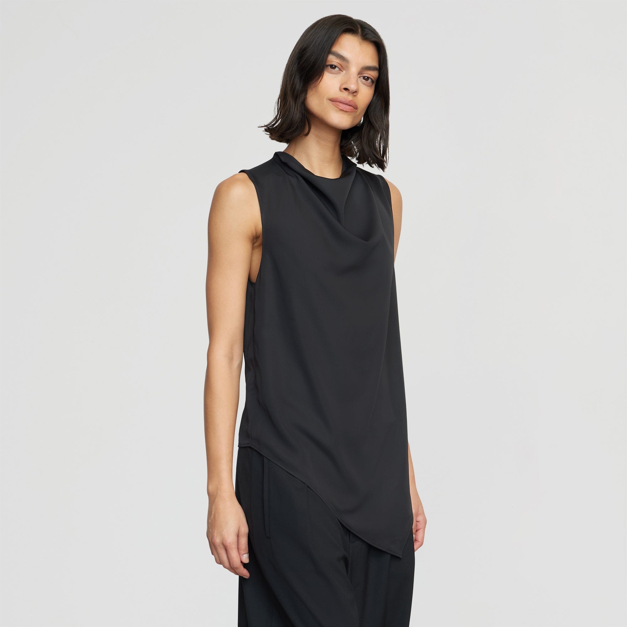 Bianca | Marjon Asymmetric-Hem Blouse in Size Small