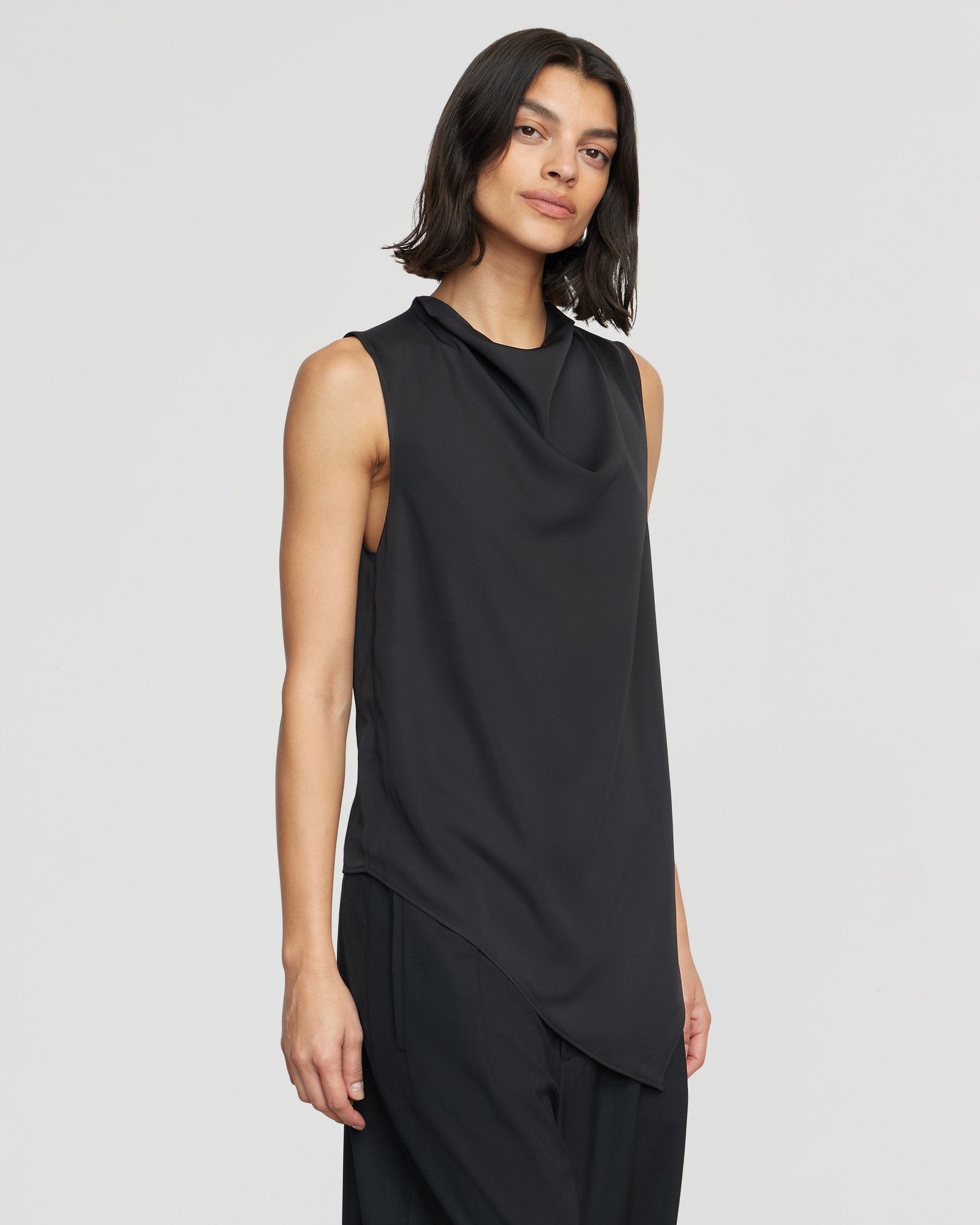 Bianca | Marjon Asymmetric-Hem Blouse in Size Small