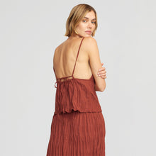 Meg Tie-Back Crinkled Cami | Hibiscus