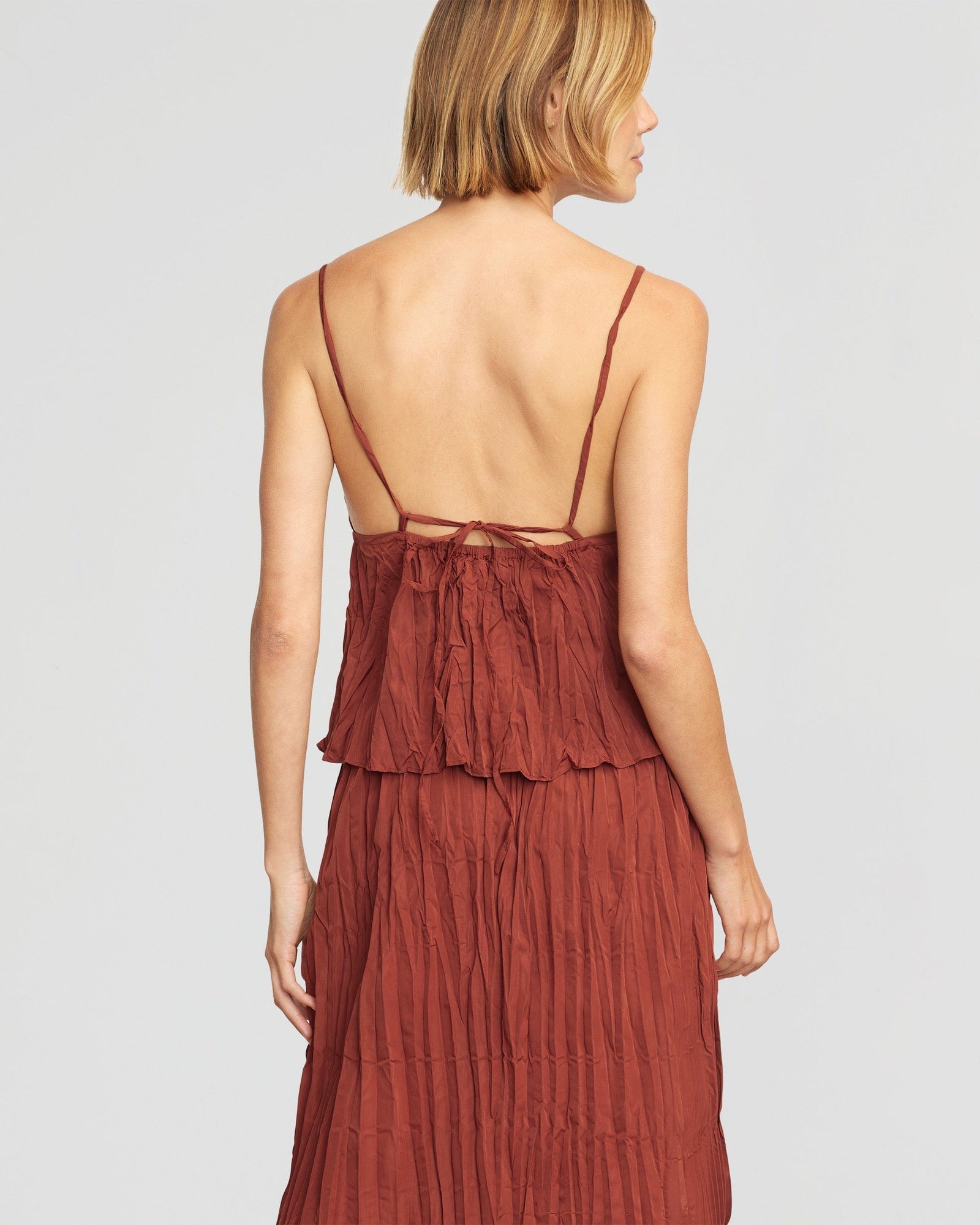 Joanna | Meg Tie-Back Crinkled Cami in Size Small