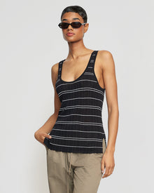 Simone | Mijal Striped Sweater Tank in Size Small