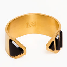 Vice Cuff | 18K Gold Plated | Onyx