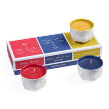 muse couleur votive candle set - front view