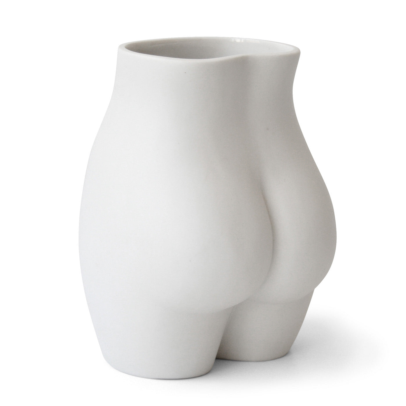 edie vase porcelain white - back view