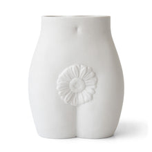 edie vase porcelain white - front view