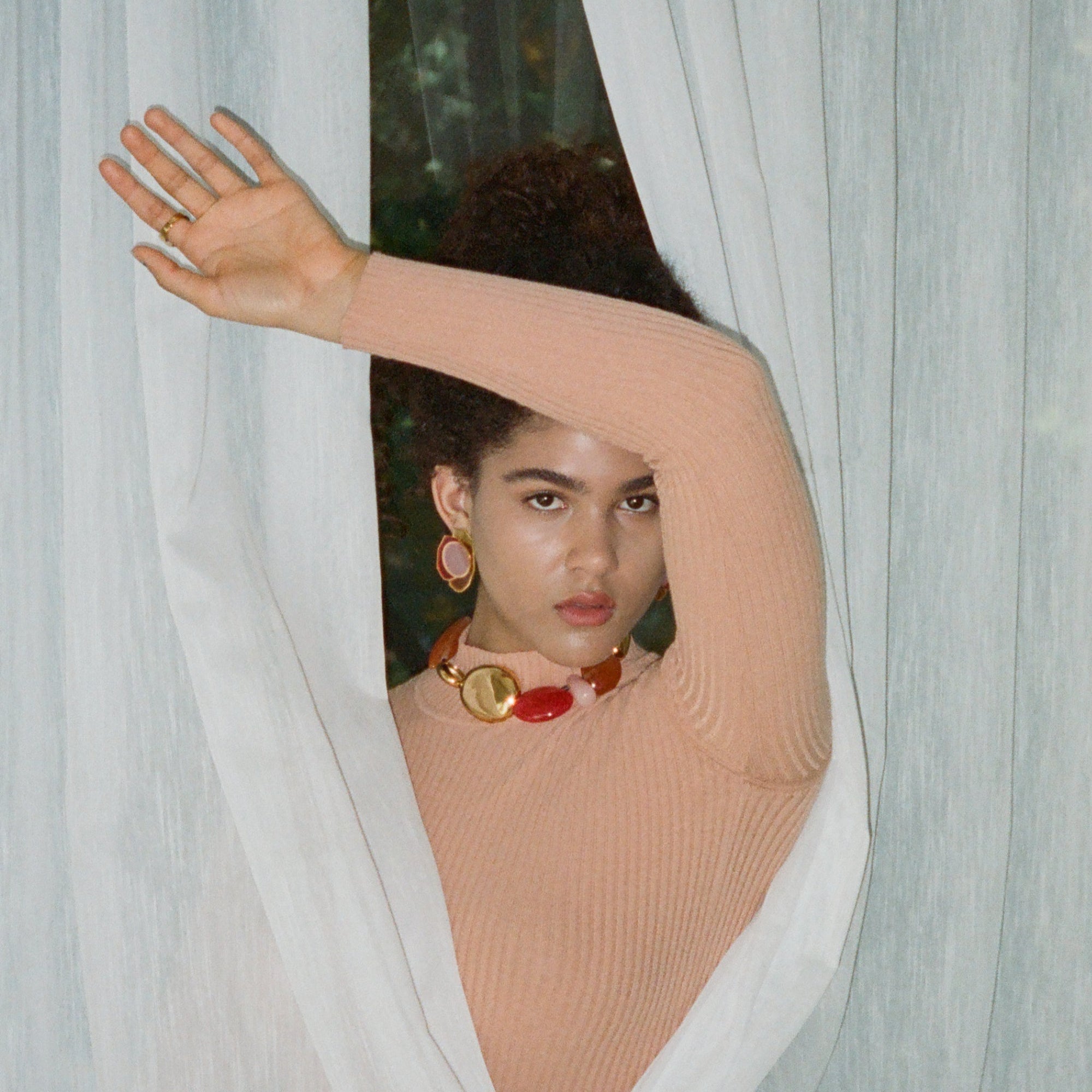 Foliate Earrings | 18K Gold Plated | Multicolor