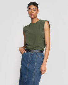 Nana Organic Cotton Structured Shoulder Tee | Nori