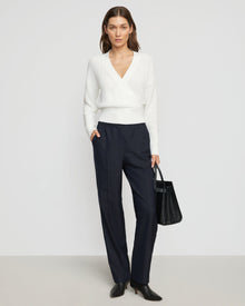 Renée | Nihal Front-Seam Stretch-Waist Pant in Size Small