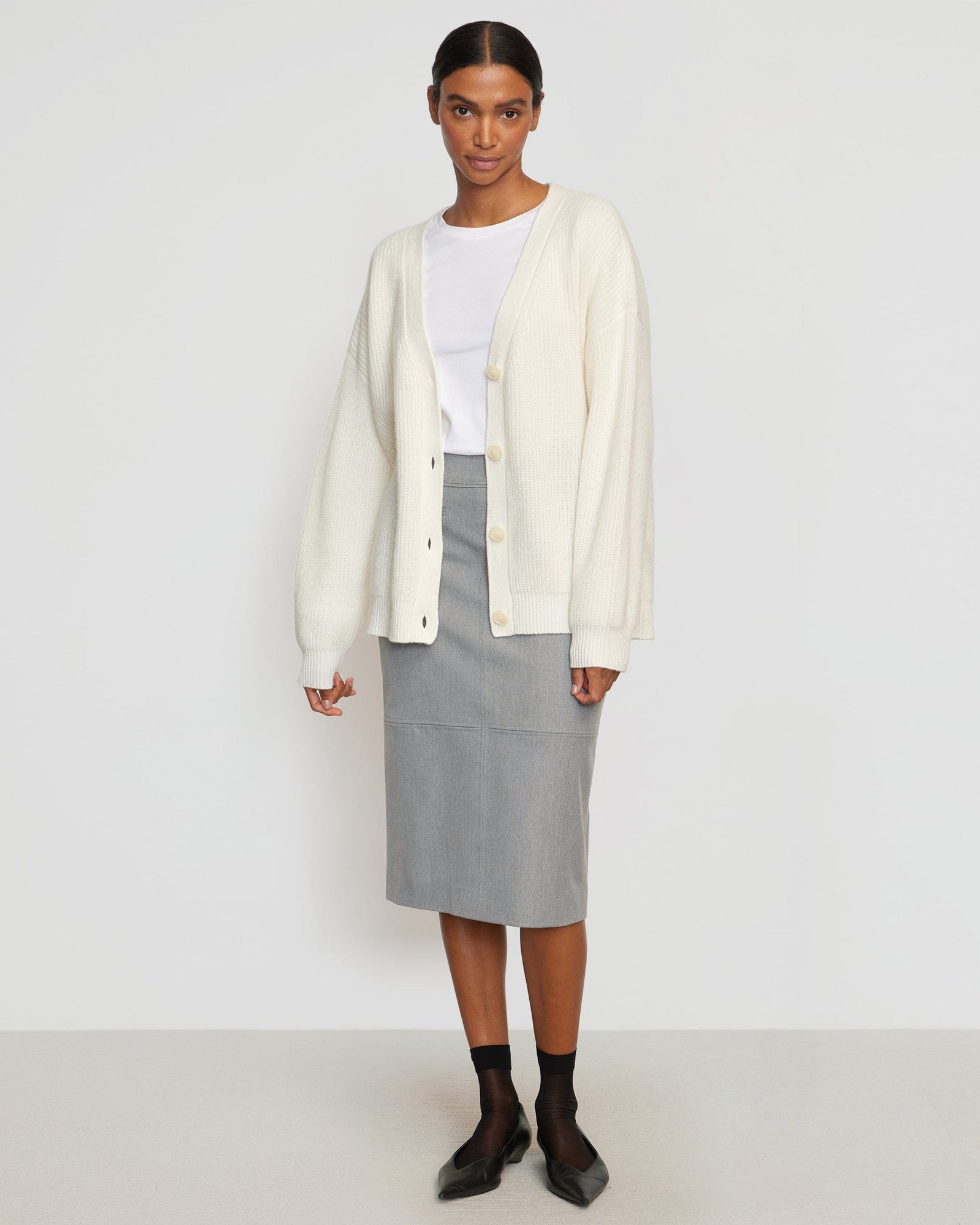 Luisa | Ola Oversized Cashmere Cardigan in Size Small