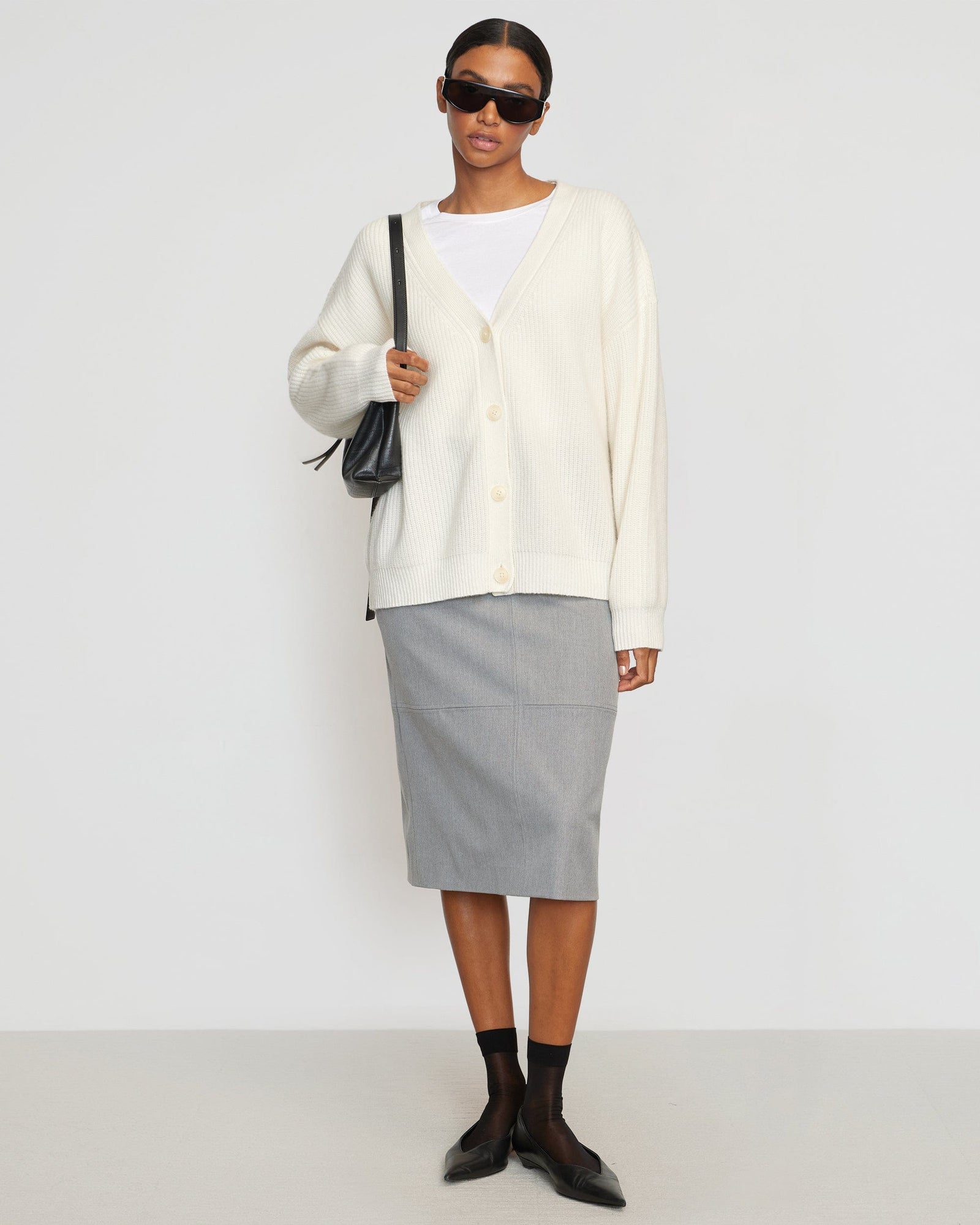 Luisa | Ola Oversized Cashmere Cardigan in Size Small